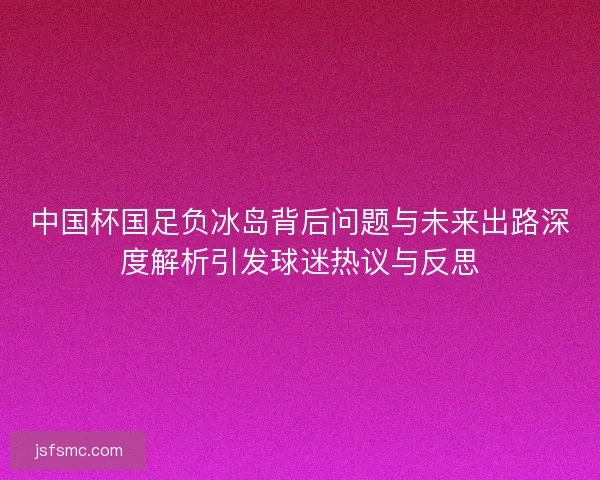 中国杯国足负冰岛背后问题与未来出路深度解析引发球迷热议与反思