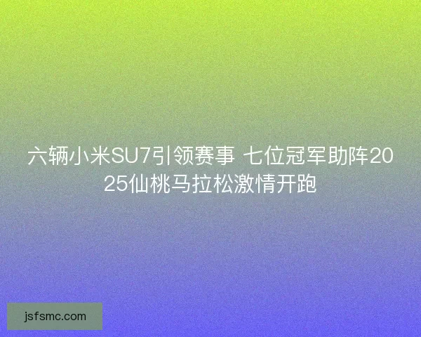 六辆小米SU7引领赛事 七位冠军助阵2025仙桃马拉松激情开跑
