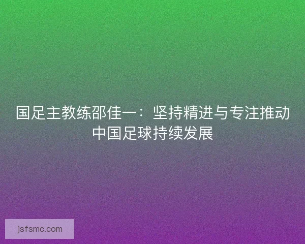 国足主教练邵佳一：坚持精进与专注推动中国足球持续发展